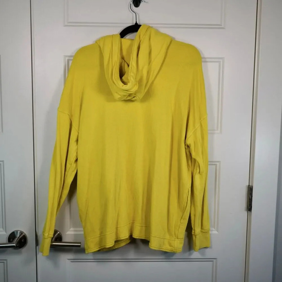 Aerie Hoodie Womens XS Yellow‎ Hooded Sweatshirt Oversized Beachy Athleisure - Picture 2 of 6